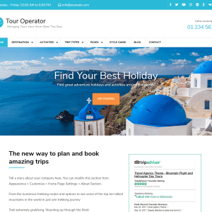 Create Tour Operator Website