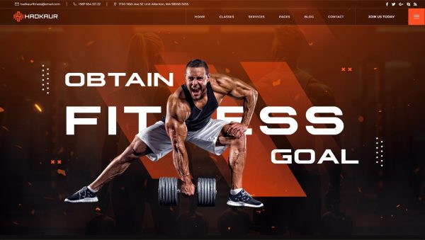 Fitness Website Development